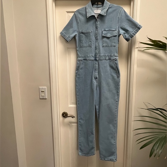 Rivet Utility Pants - Authentic Like New Rivet Utility Worker Light Wash Jumpsuit
